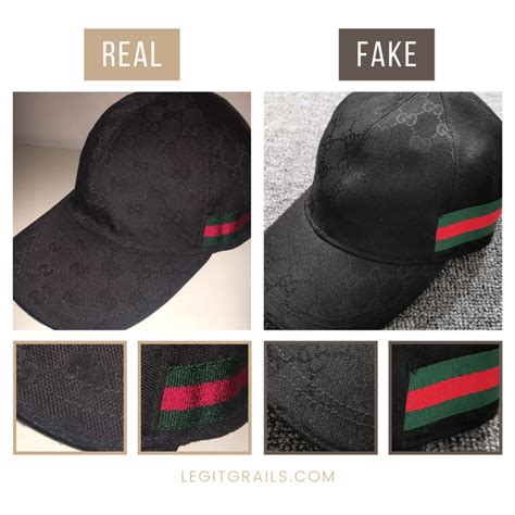 fake gucci hat vs real|Gucci knockoff caps.